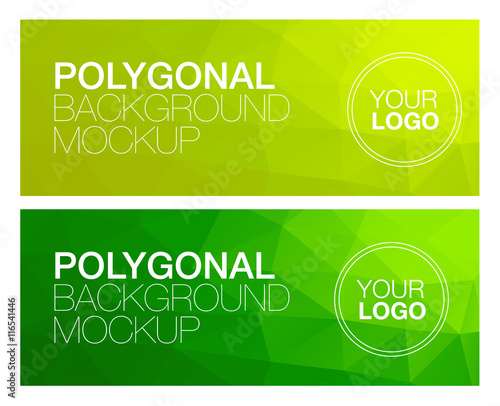 Horisontal polygonal banners