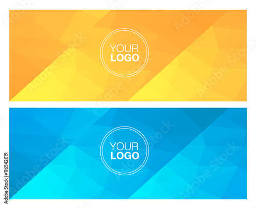 Horisontal polygonal banners