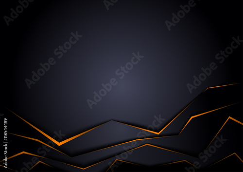 Black Background with Orang...