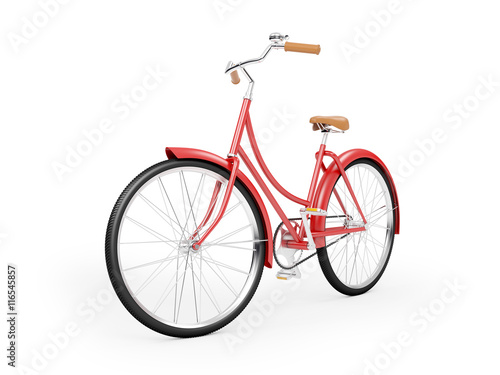 red bicycle vintage