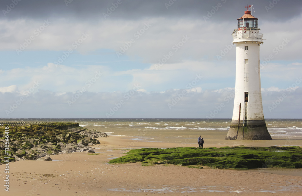 A View of New Brighton, or Perch Rock, Lighthouse