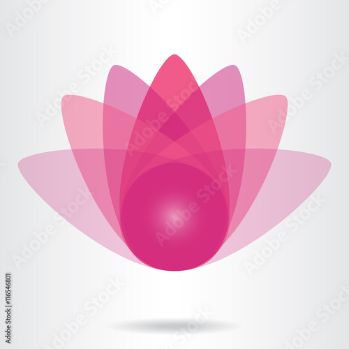 Lotus flower icon.