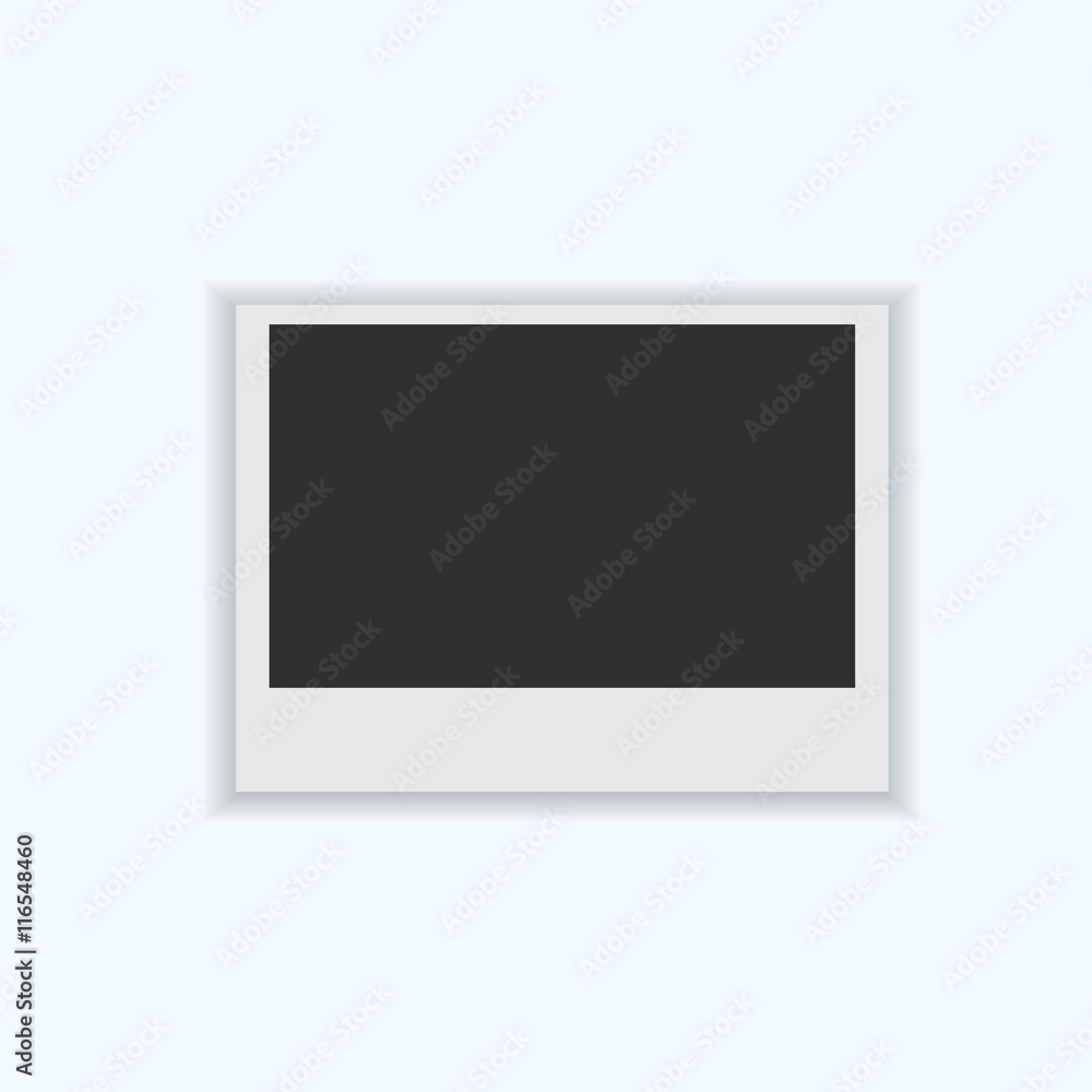 Blank Instant Photos Isolated on White Blank Instant Photos Isolated on White
