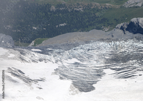 Glacier between Monch and Junfrau alps mountain photo