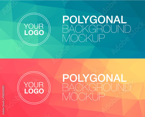 Horisontal polygonal banners