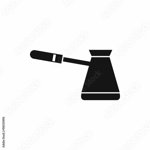 Coffee cezve icon in simple style isolated vector illustration