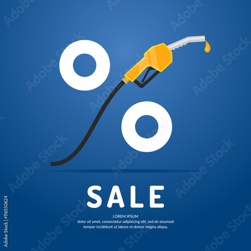 Poster advertising a Discount on fuel.