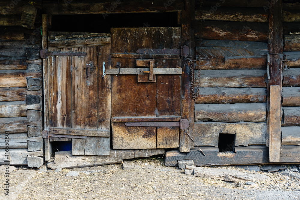 Rustic wooden house