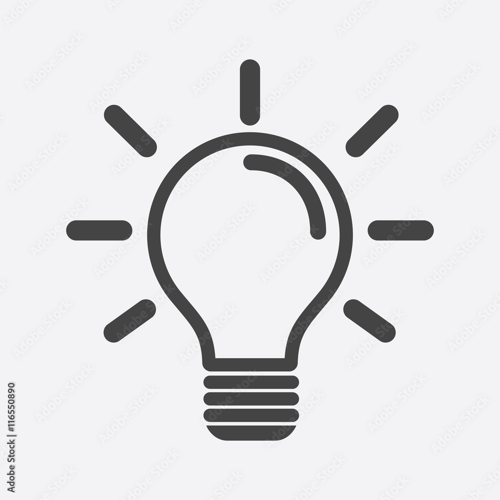 Light bulb icon in white background. Idea flat vector illustration. Icons for design, website. Light bulb icon in white background. Idea flat vector illustration. Icons for design, website.
