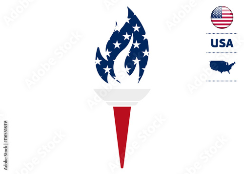 Flamme Olympique - USA