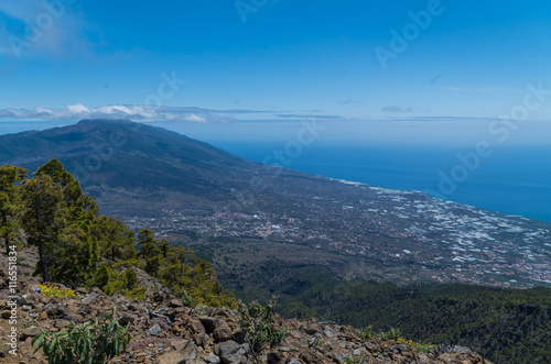 Beautiful view over the western side of La Palma, Spain © fschuetz