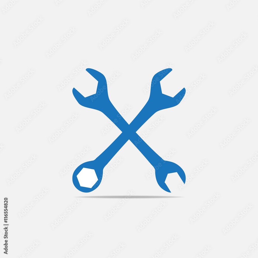 wrench icon. One of set web icons wrench icon. One of set web icons
