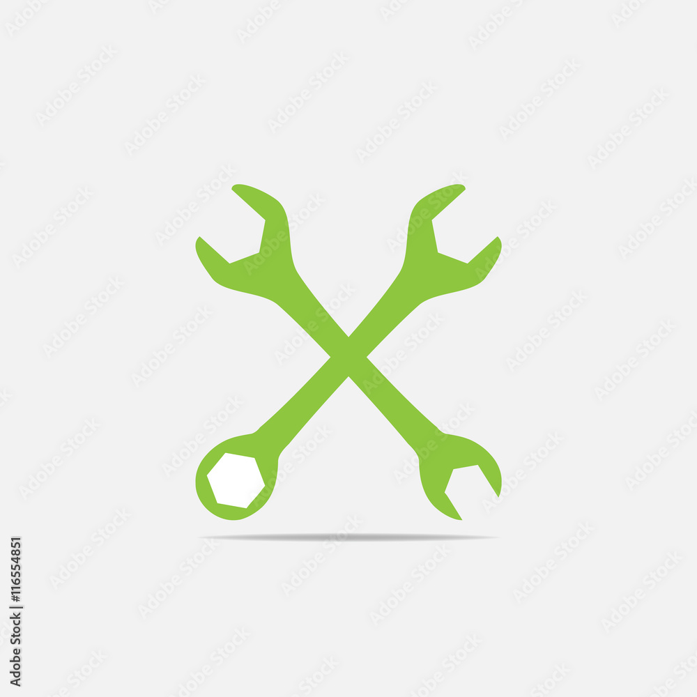 Fototapeta premium wrench icon. One of set web icons