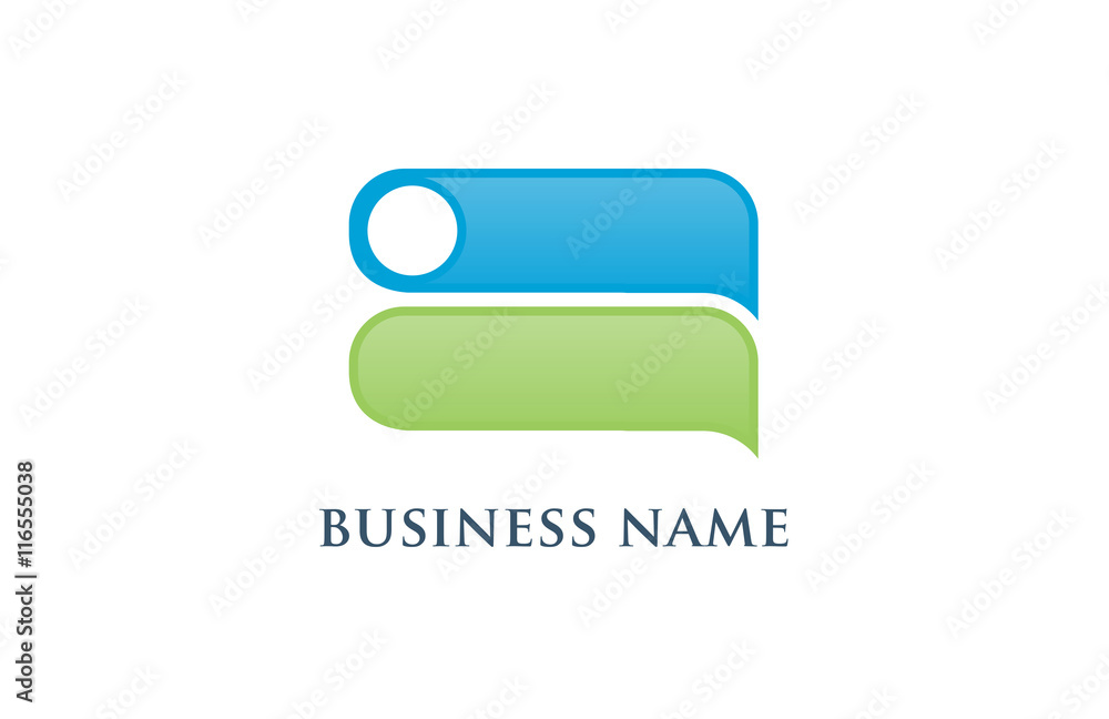 Fototapeta premium business chat vector logo
