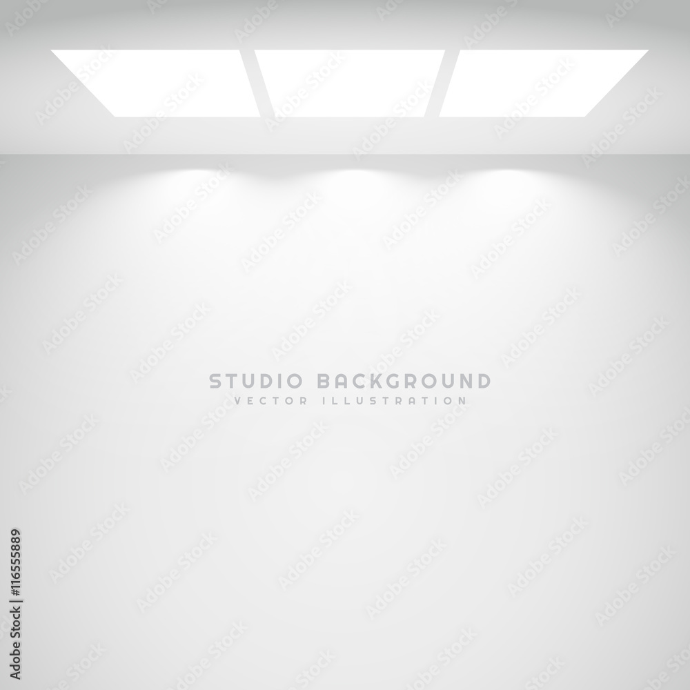 Fototapeta premium white studio lights background