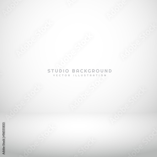 empty white studio background