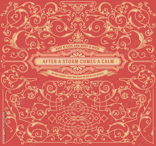Retro design with accents