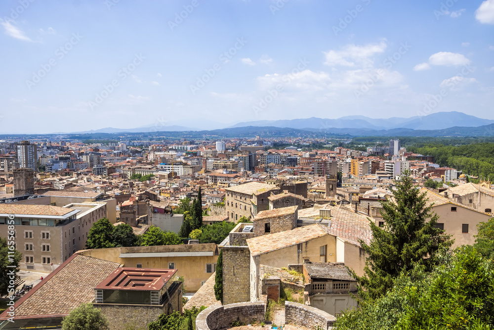 View on the city of Girona