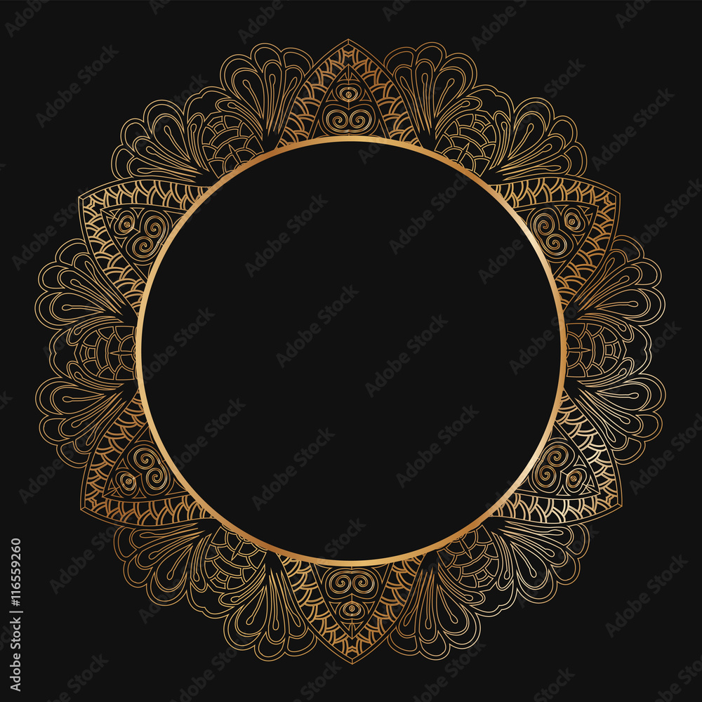 Round lace border frame silhouettes. Can be used for decoration and design photo frame, menu, card, scrapbook, album. Vector Illustration. Round lace border frame silhouettes. Can be used for decoration and design photo frame, menu, card, scrapbook, album. Vector Illustration.