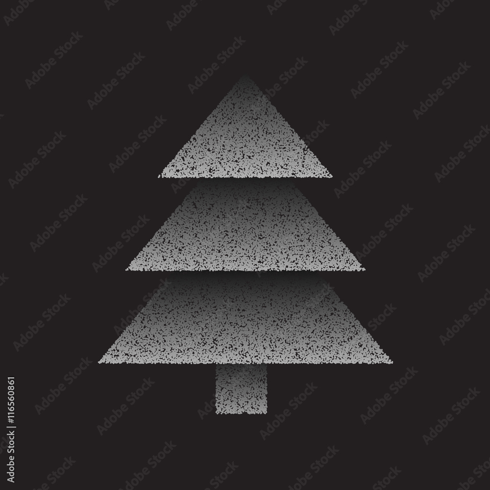 Obraz premium creative dots christmas tree