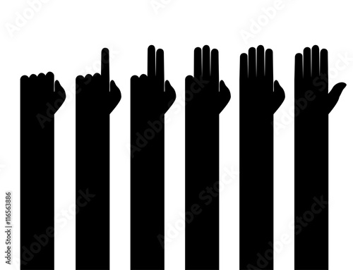 hands counting symbol