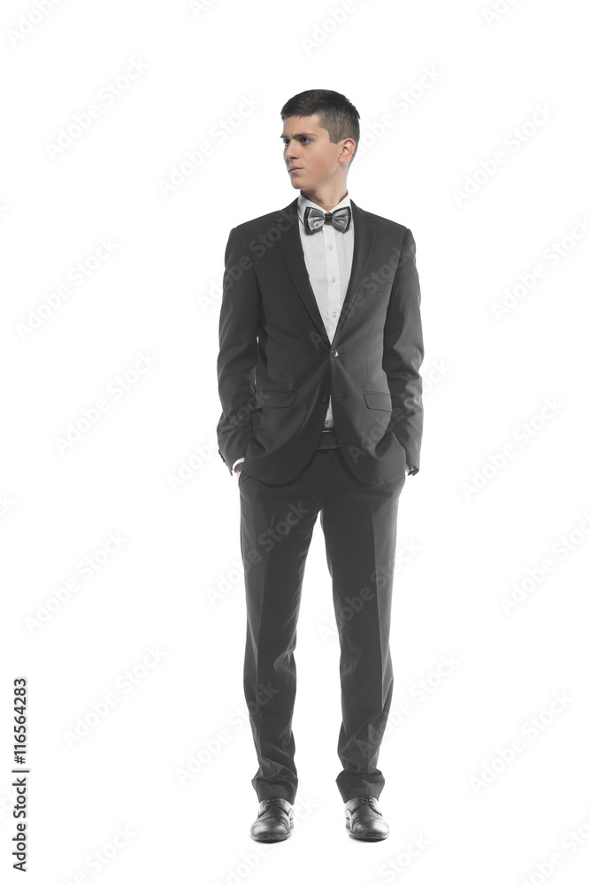 Portrait of a young businessman isolated on white background Portrait of a young businessman isolated on white background