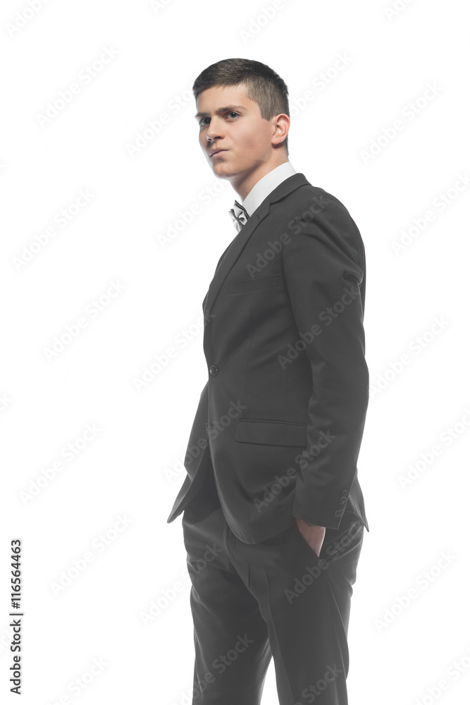 Portrait of a young businessman isolated on white background Portrait of a young businessman isolated on white background