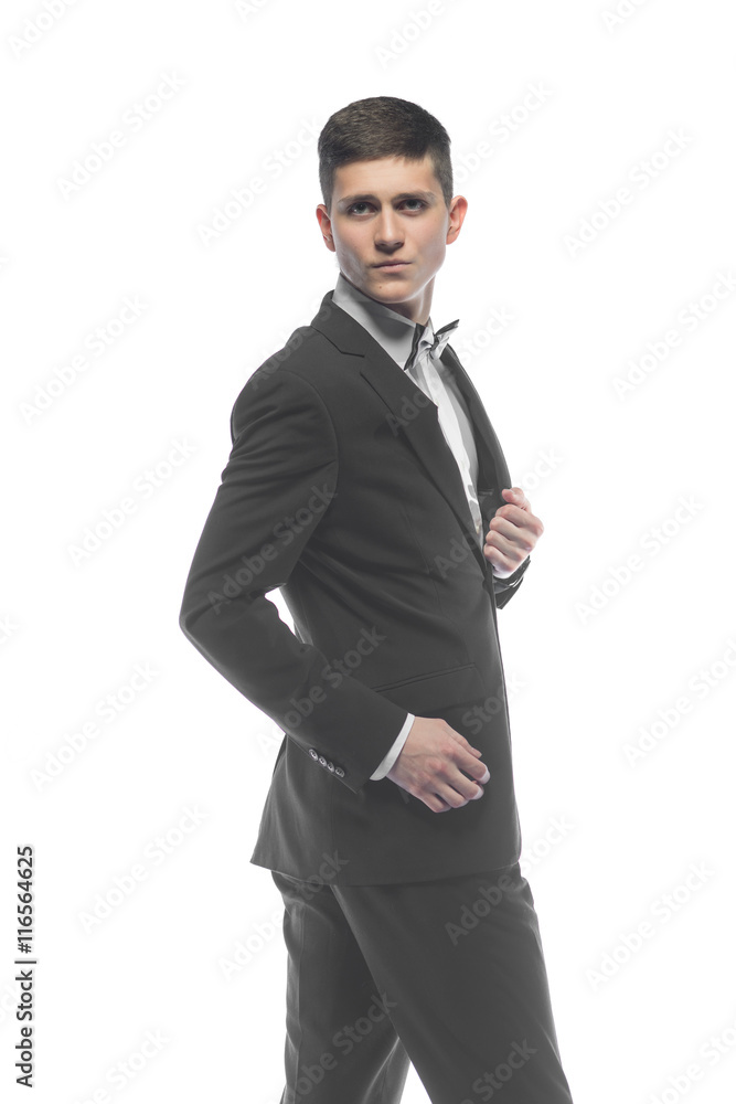 Portrait of a young businessman isolated on white background Portrait of a young businessman isolated on white background