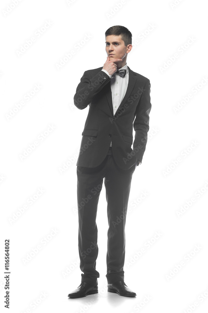 Portrait of a young businessman isolated on white background Portrait of a young businessman isolated on white background