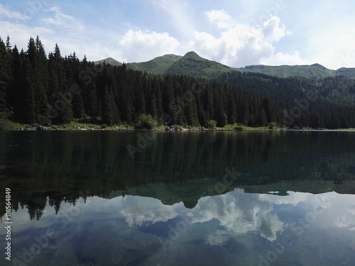Mirror Lake Obernberg in Tyrol Austria