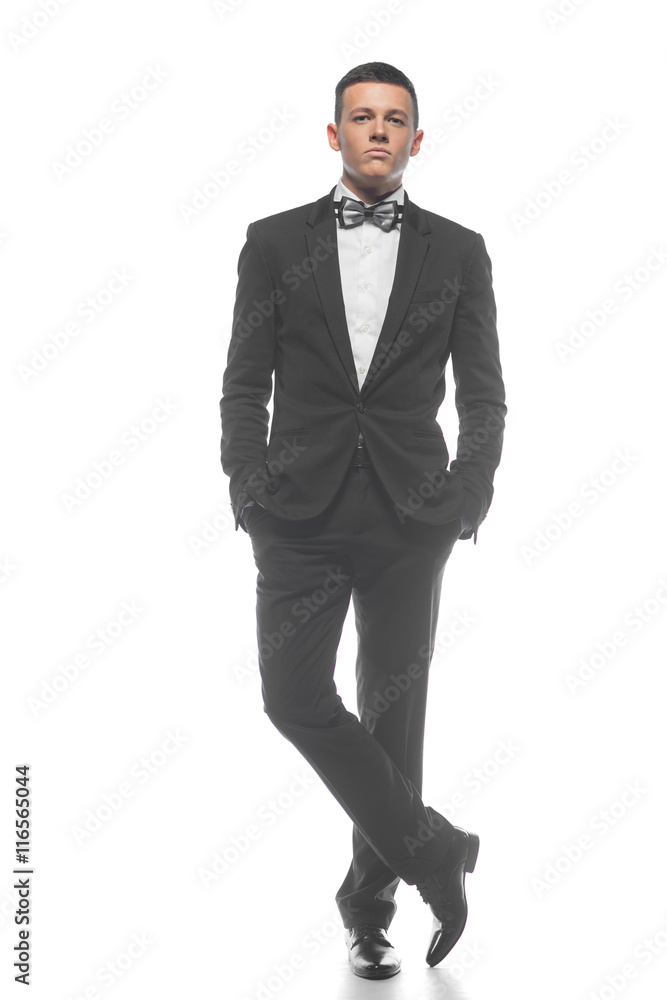 Portrait of a young businessman isolated on white background Portrait of a young businessman isolated on white background