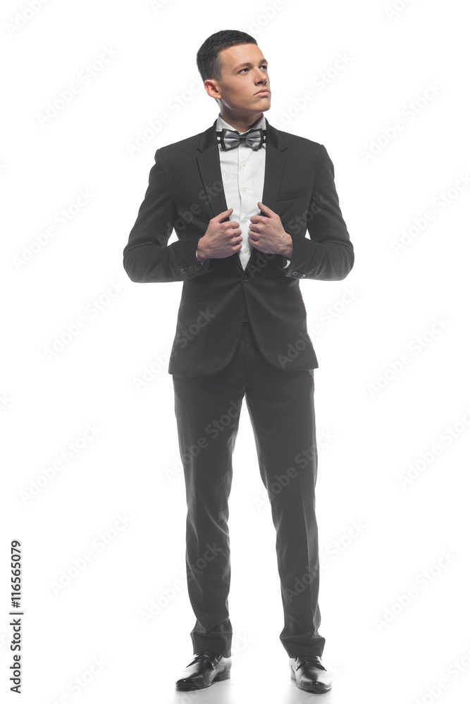 Portrait of a young businessman isolated on white background Portrait of a young businessman isolated on white background