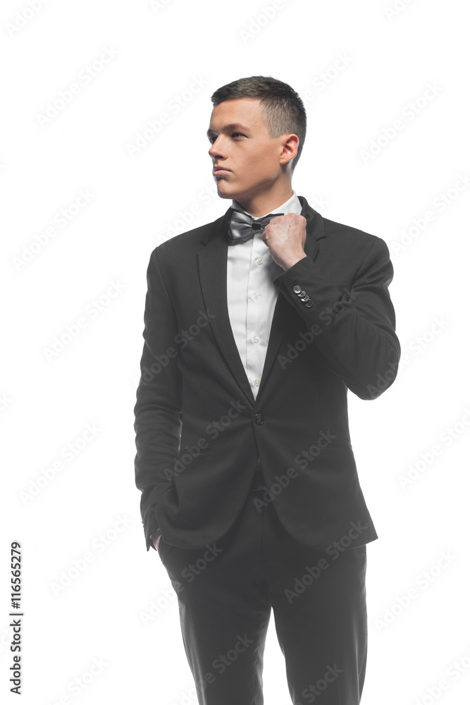 Portrait of a young businessman isolated on white background Portrait of a young businessman isolated on white background