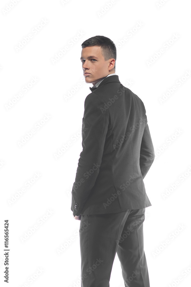 Portrait of a young businessman isolated on white background Portrait of a young businessman isolated on white background