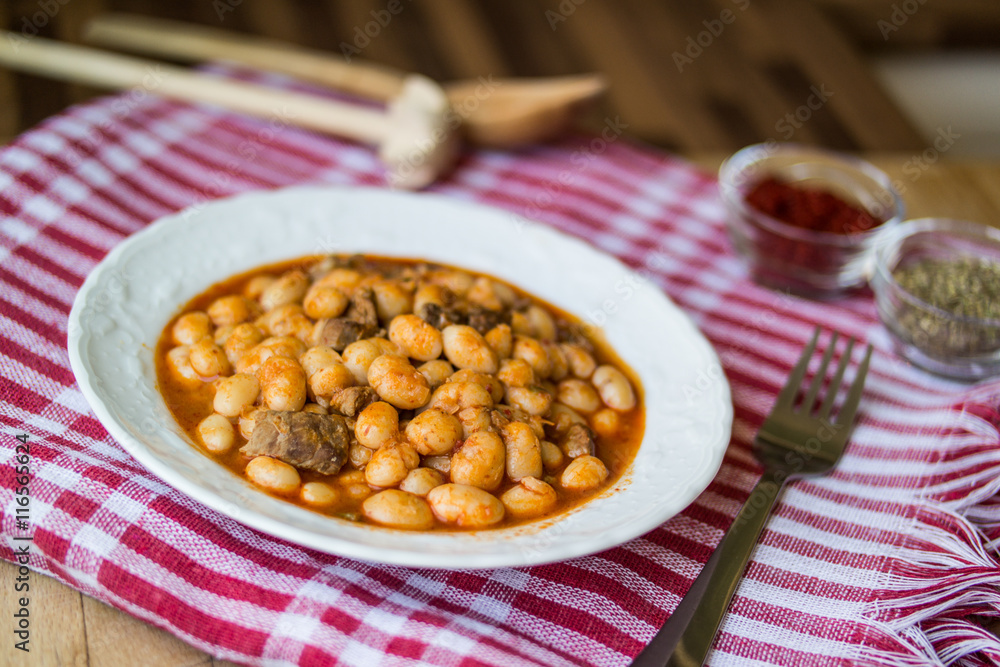 Baked beans / Kuru Fasulye / Turkish Food. Baked beans / Kuru Fasulye / Turkish Food.