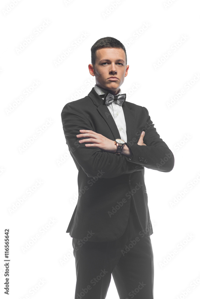 Portrait of a young businessman isolated on white background Portrait of a young businessman isolated on white background