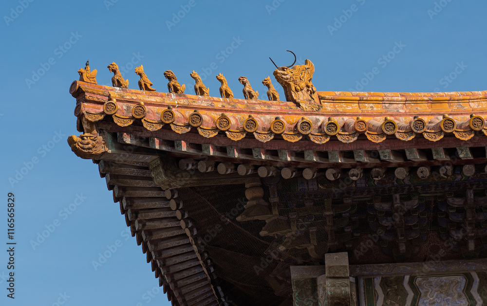 Eaves of a building in the Forbidden Palace