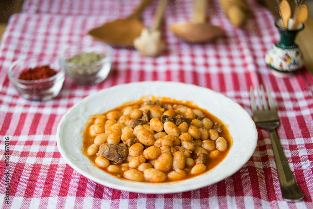 Baked beans / Kuru Fasulye / Turkish Food. Baked beans / Kuru Fasulye / Turkish Food.