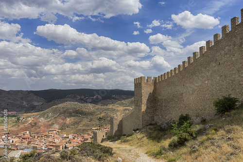 Murallas del municipio medieval de Albarracín en la provincia de Teruel