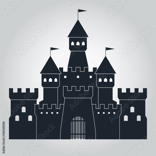 medieval castle silhouette