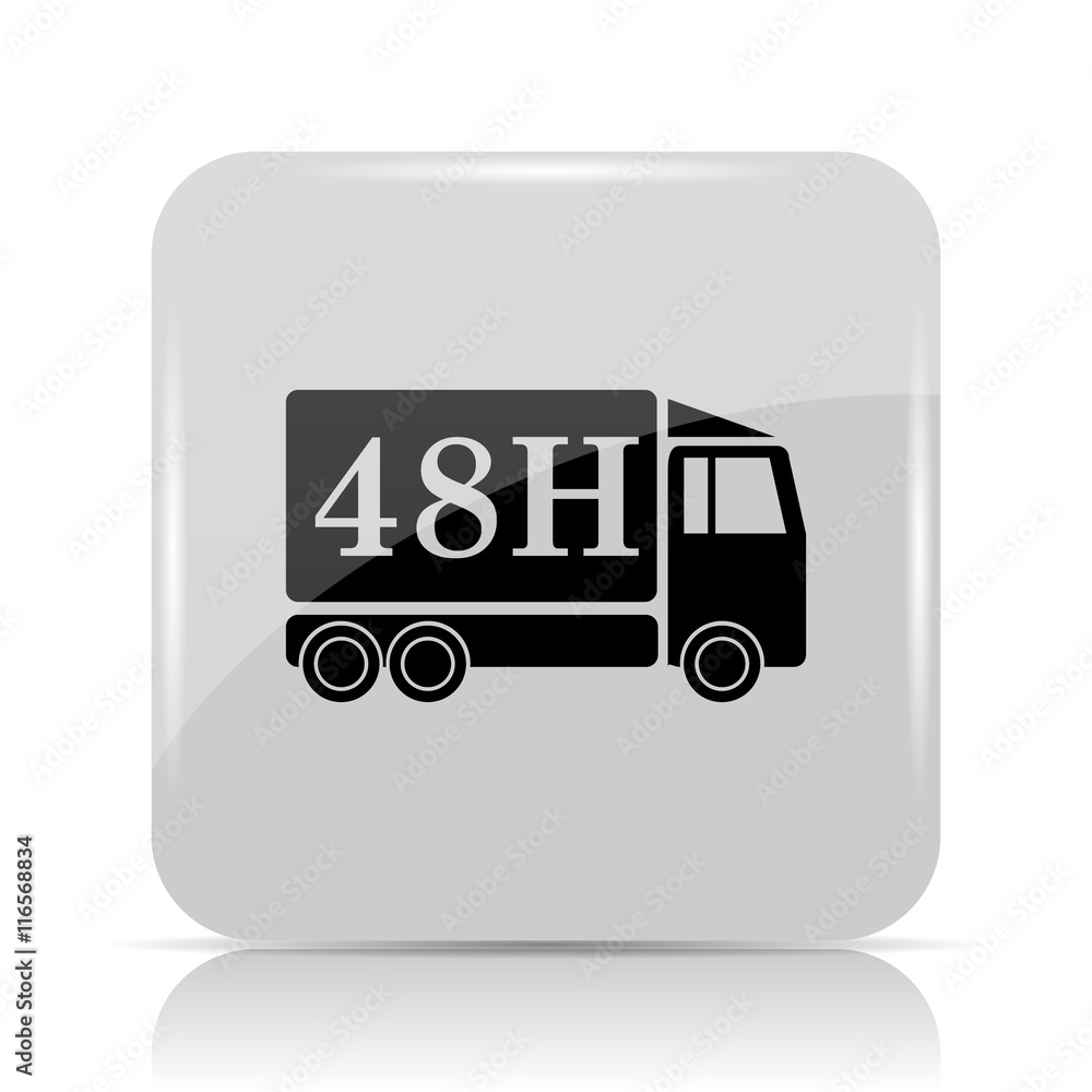 48H delivery truck icon
