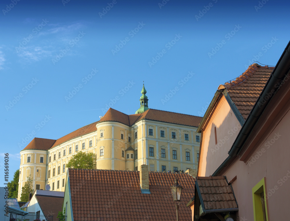 Fototapeta premium Mikulov castle in summer time