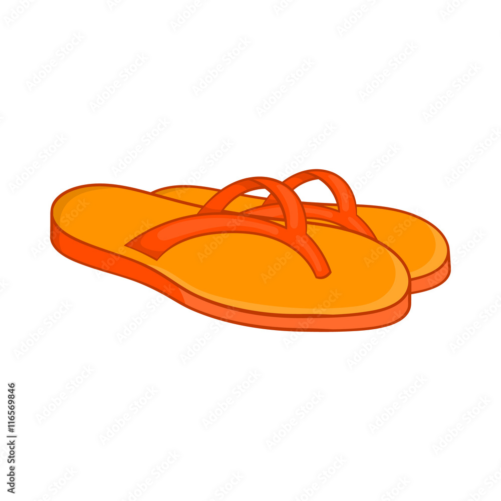 Slates icon in cartoon style isolated on white background. Shoes symbol Slates icon in cartoon style isolated on white background. Shoes symbol