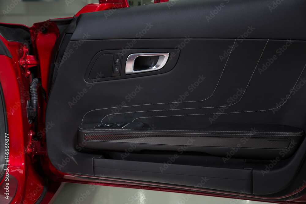 Door panel of sports car Door panel of sports car