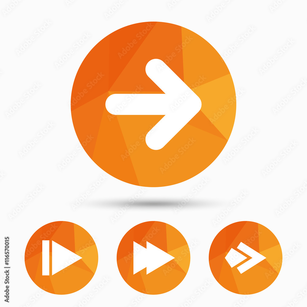 Arrow icons. Next navigation signs symbols. Arrow icons. Next navigation signs symbols.