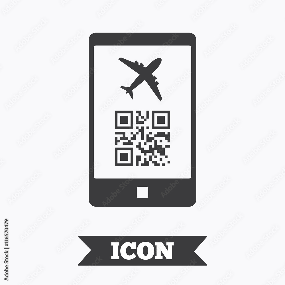 Boarding pass flight sign icon. Airport ticket. Boarding pass flight sign icon. Airport ticket.
