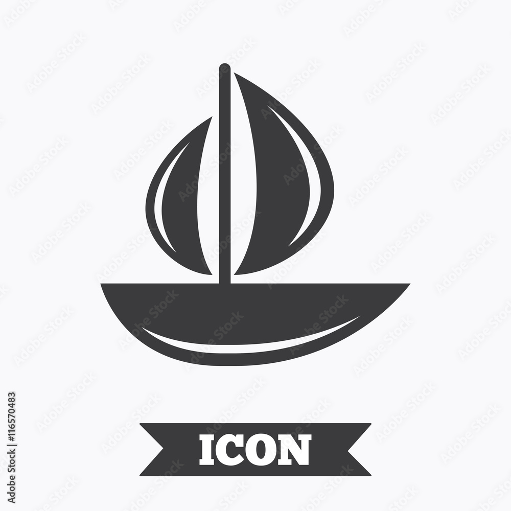 Sail boat icon. Ship sign. Sail boat icon. Ship sign.