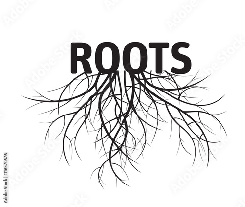 Ecology and Roots. Vector Illustration.