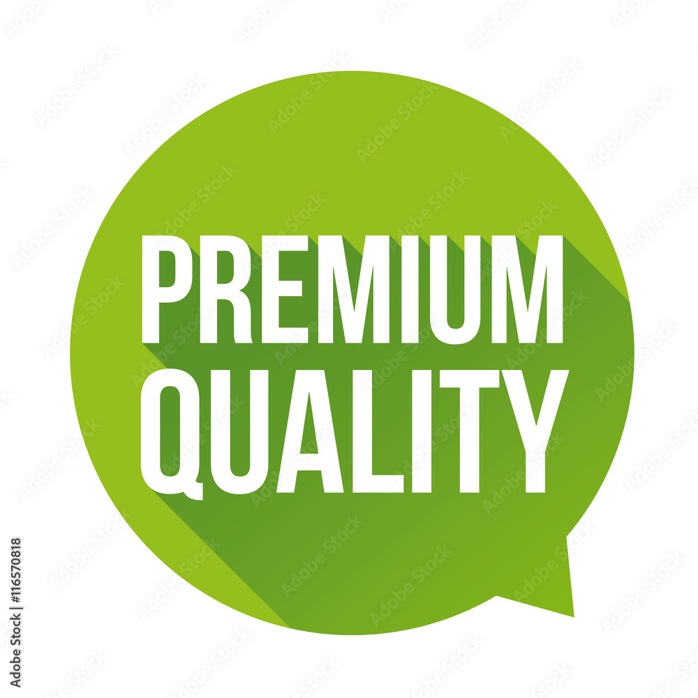 Premium Quality label vector green Premium Quality label vector green