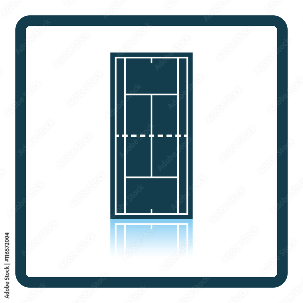 Tennis field mark icon Tennis field mark icon